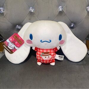 HELLO KITTY & FRIENDS Cinnamoroll Sanrio Holiday Plaid Snowman Plush